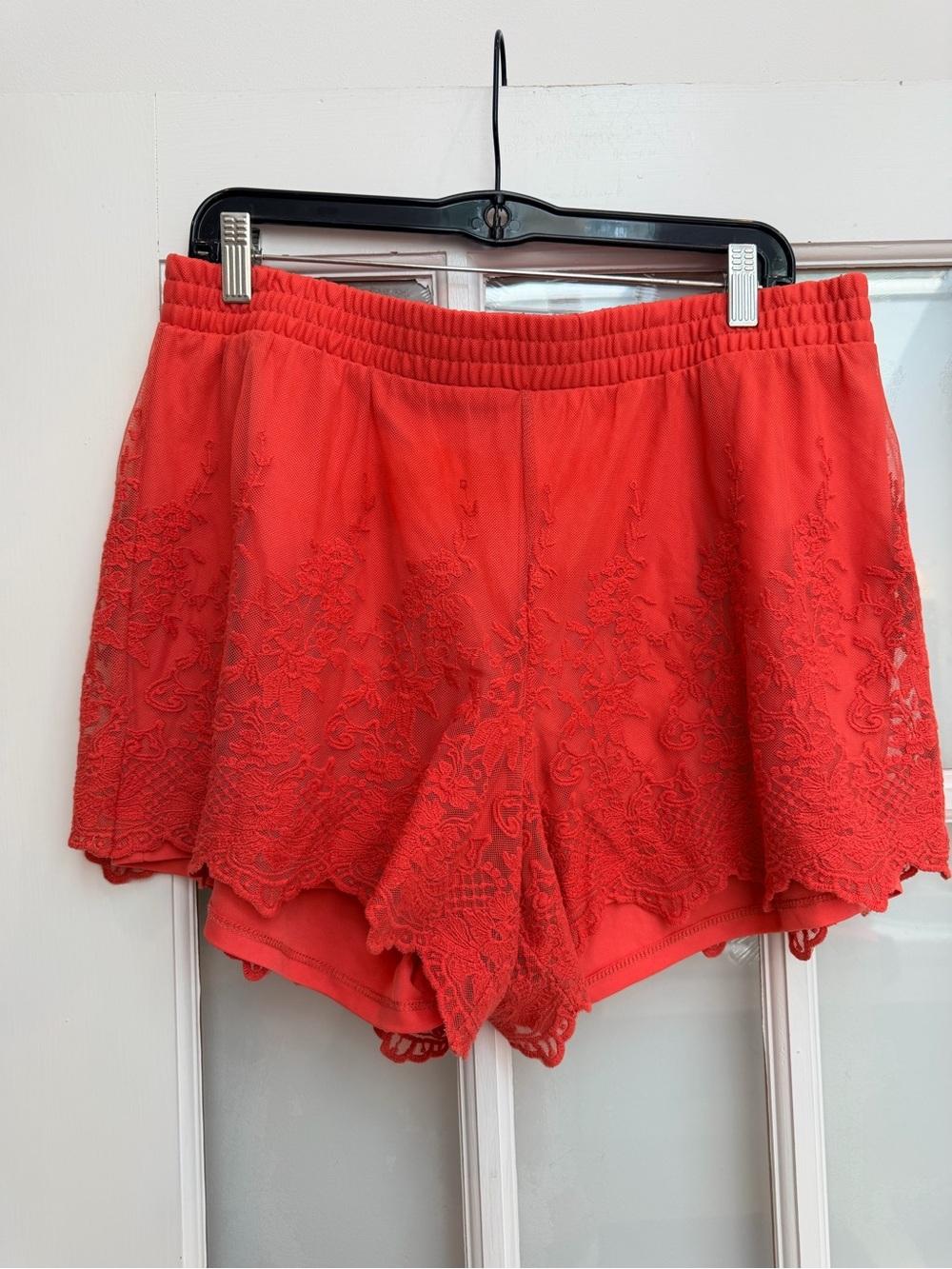Torrid Feminine Coral 5 Inch Pull-On Stretch Mesh Mid-Rise Short Size Medium M - Picture 10 of 10